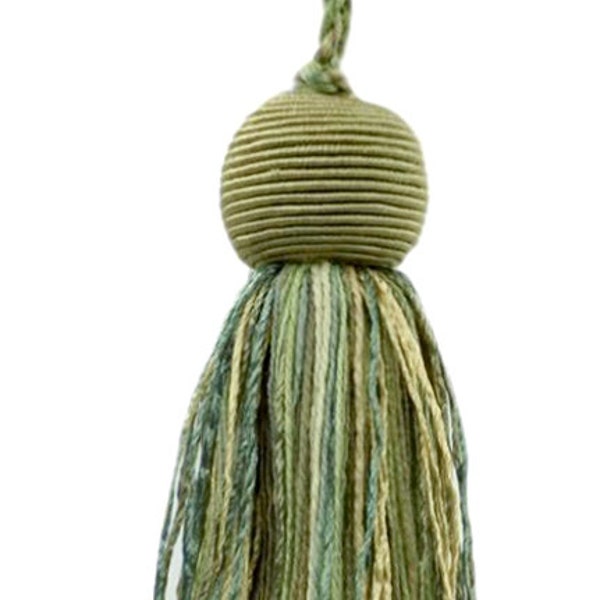 Decorative Tassel (VTS), Frost Green Multicolor #VNT32 (Light Green, Blue Green, Yellow Green) Sold Individually