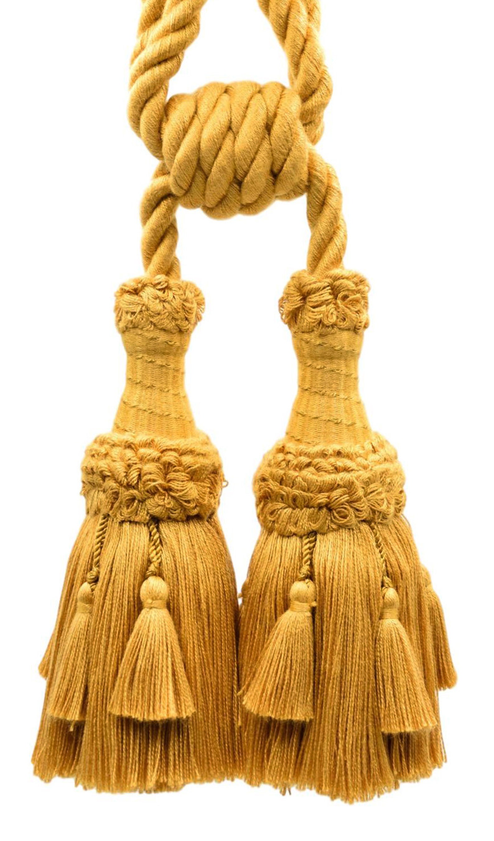 Old Gold / Double Tassel Tieback / 6 Tassel 30 Etsy