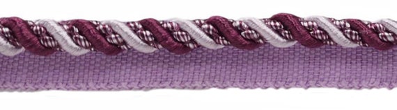 By The Yard Mauve Dark Plum 3/" Bullion Fringe Trim Luscious Lavenders