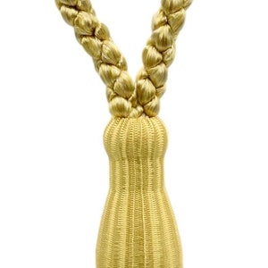 Fermacravatta per tende e drappeggi DÉCOPRO con nappe, lunghezza del cordino regolabile, lunghezza della nappa 5 1/2", apertura 24" # TBC055SPR24, #PR07 Venduto singolarmente