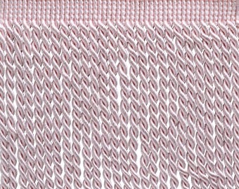 DÉCOPRO 6" (15cm) Decorative Bullion Fringe Trim, Traditional Satiny Finish # BFS6 Powder Pink #K11D1 5 Yards (15 ft/4.5m)