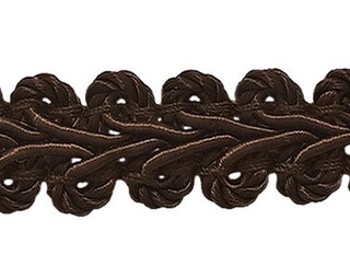 DecoPro Treccia Gimp Francese Per Decorazione – 1 Cm Di Larghezza, Colore Nero, Venduta Al Metro (Style #FGS), Per Cucito E Fai Da Te