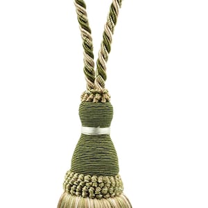 DÉCOPRO Curtain & Drapery Tassel Tieback, Tassel Length 8&quot; (20cm), Spread 30&quot; (76cm) # TBH8 (Color# 010) Sold Individually