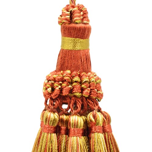Decorative Craft Tassel (CT03EMP-RN), Beachwood Beige Multicolor #W126 (Light Beige, Olive Green, Light Brown) Sold Individually