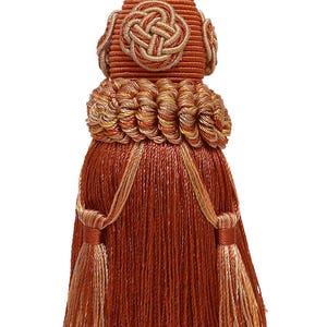 Elegant 6&quot; (15cm) Key Tassel, 4&quot; (10cm) Loop, accented with Rosette and Tassels #6122 Sold Individually