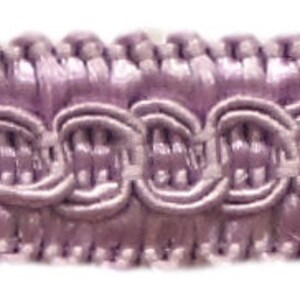 1/2インチ (1 cm) ベーシックソリッドコレクションスクロールギンプブレードトリム #0050SG、ライラックパープル #D7 (ライトラベンダーバイオレットパープル) 14ヤード (42フィート/12.5メートル) 画像 2