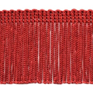Garniture à franges DÉCOPRO de 5 cm (2 po.) CF02, rouge sang J04 (rouge foncé) 4,5 m (15 pi)