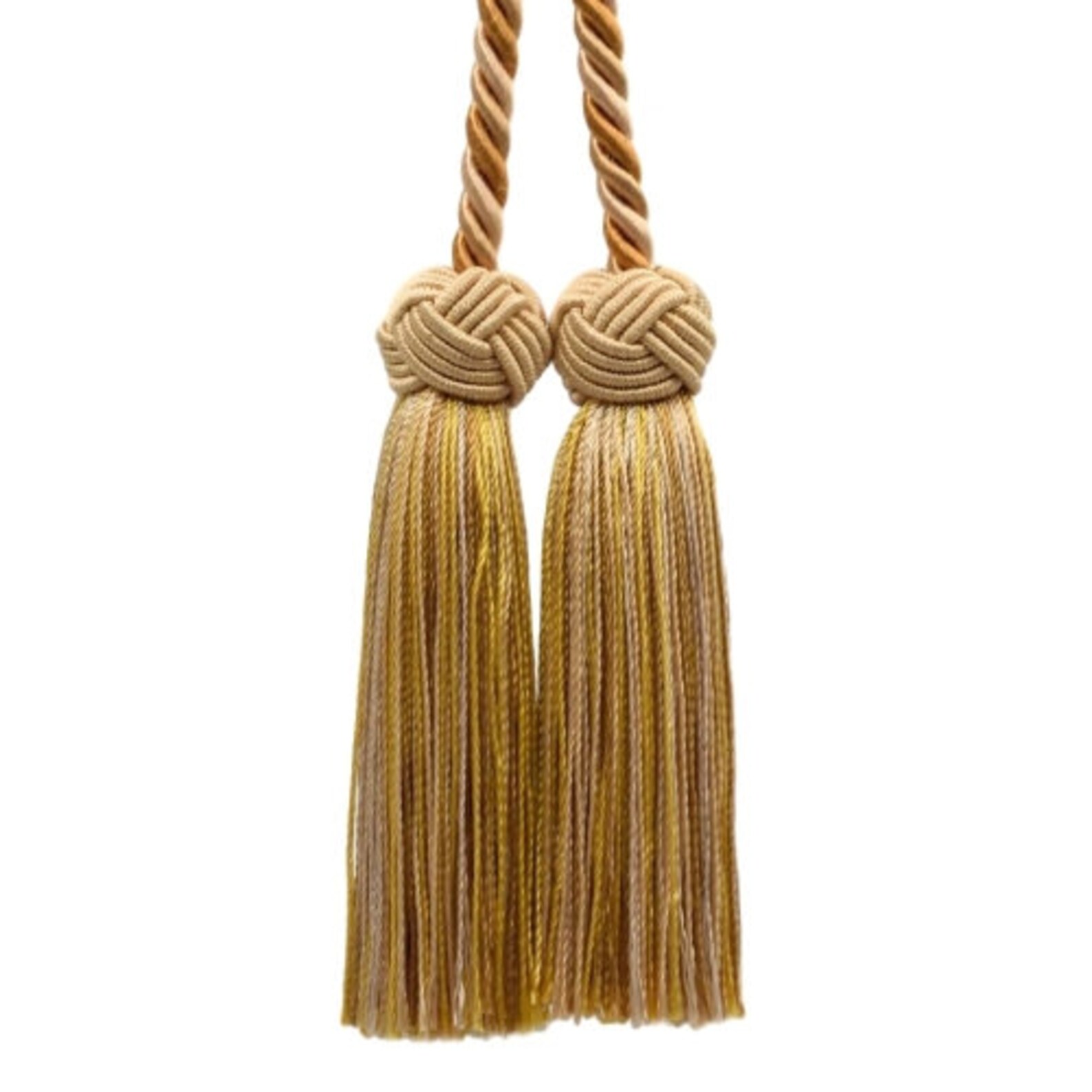 Double Tassel / Two Tone Gold / Tassel Tie with 3.5 inch Etsy