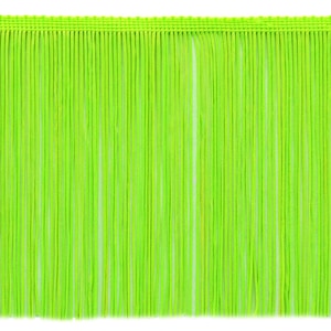 Ribete de flecos de cadena DÉCOPRO de 15 cm (6") n.° CF06, verde neón n.° NEONGN. Se vende cortado a medida (0,9 m/36").