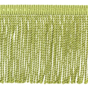 3&quot; (7.5cm) Thin Bullion Fringe Trim (Style# BFTC3), Spring Green #L43 (Light Yellow Green) Sold By The Yard (36&quot;/3 ft/0.9m)