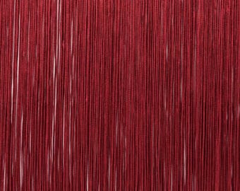 DÉCOPRO 12" (30.5cm) Long Solid Chainette Fringe Trim # CF12, Dark Wine Red #E10 (Dark Burgundy Red) 5 Yards (15 ft/4.5m)