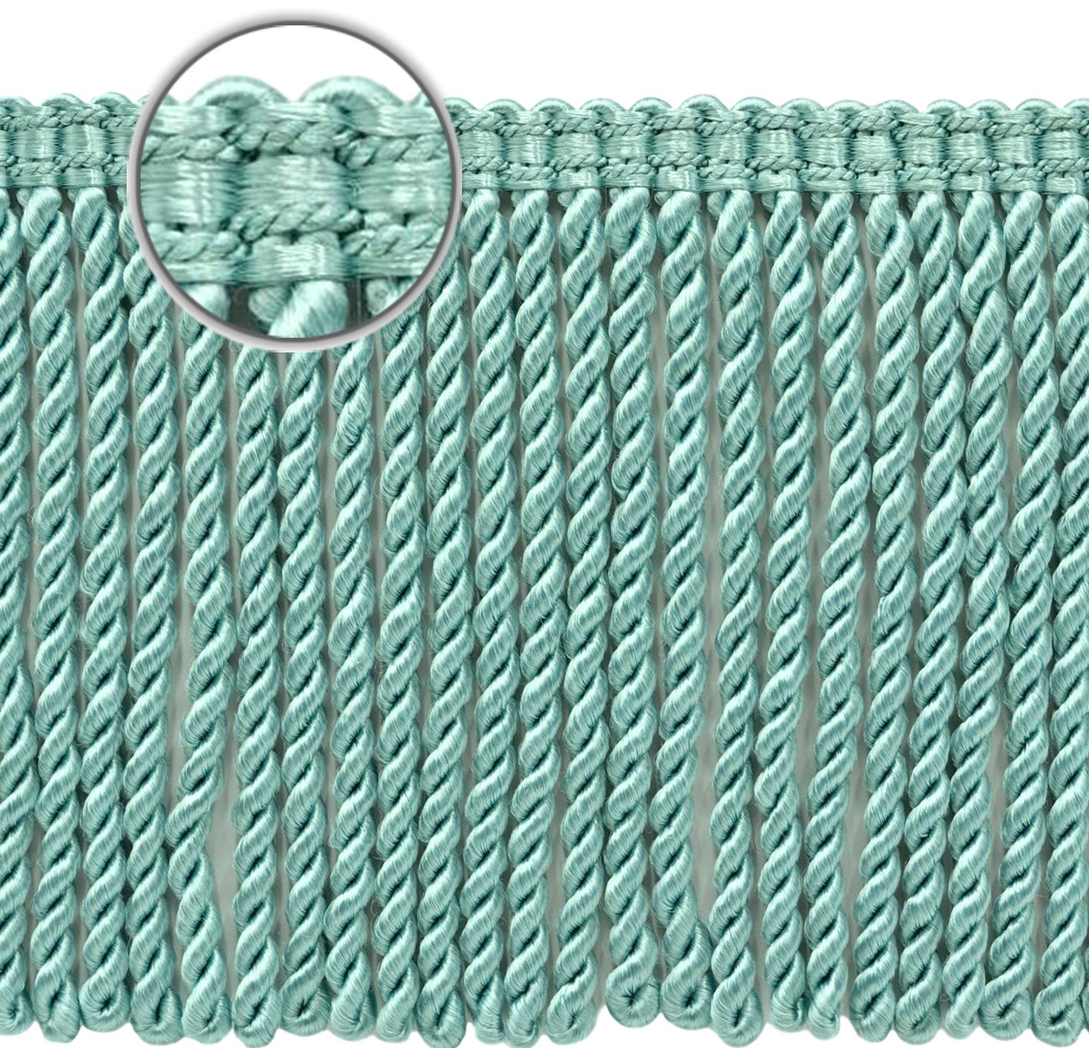 6 inch Long Light Aqua Blue Bullion Fringe Trim with | Etsy