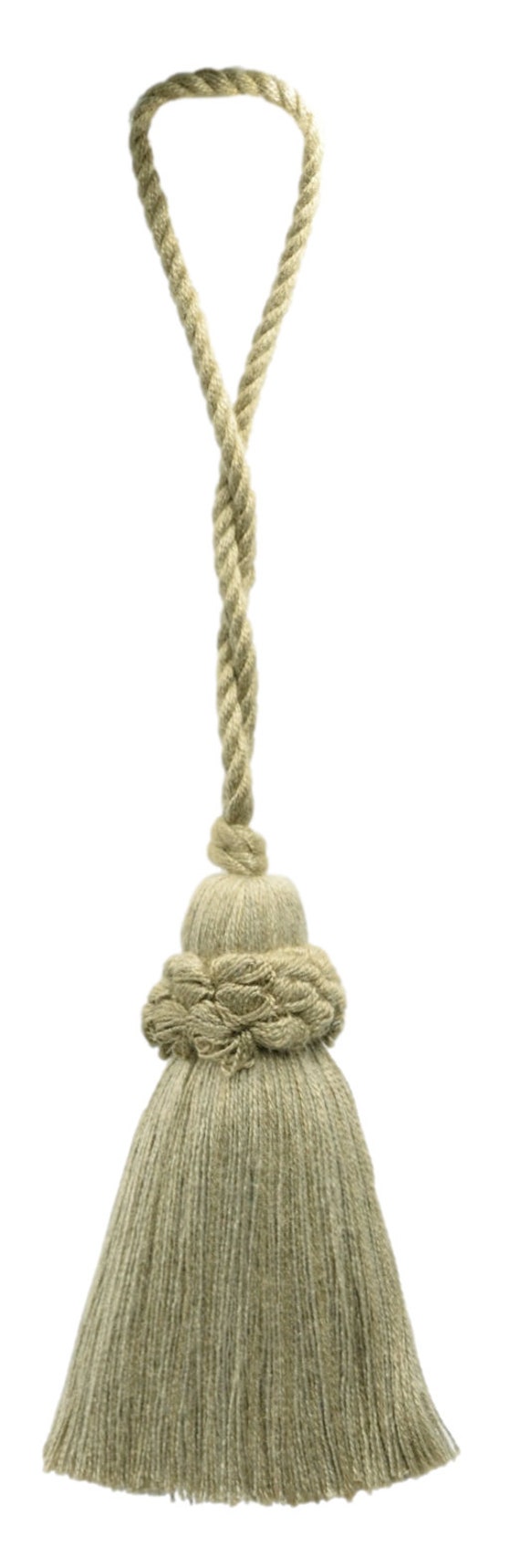 DECOPRO 3 Inch Craft Tassel With 1 Inch Loop - Pure Black Rayon Decorative Trim BT3 Style