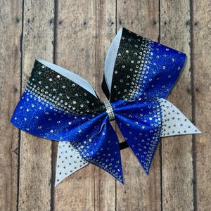 Rhinestone Cheer Bow: Glitter Team Competition Hair Bow