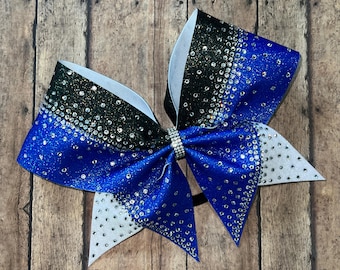 Rhinestone Cheer Bow: Glitter Team Competition Hair Bow