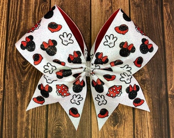 Minnie Mouse Cheer Bow: Nationals Summit Competition Hair Bow
