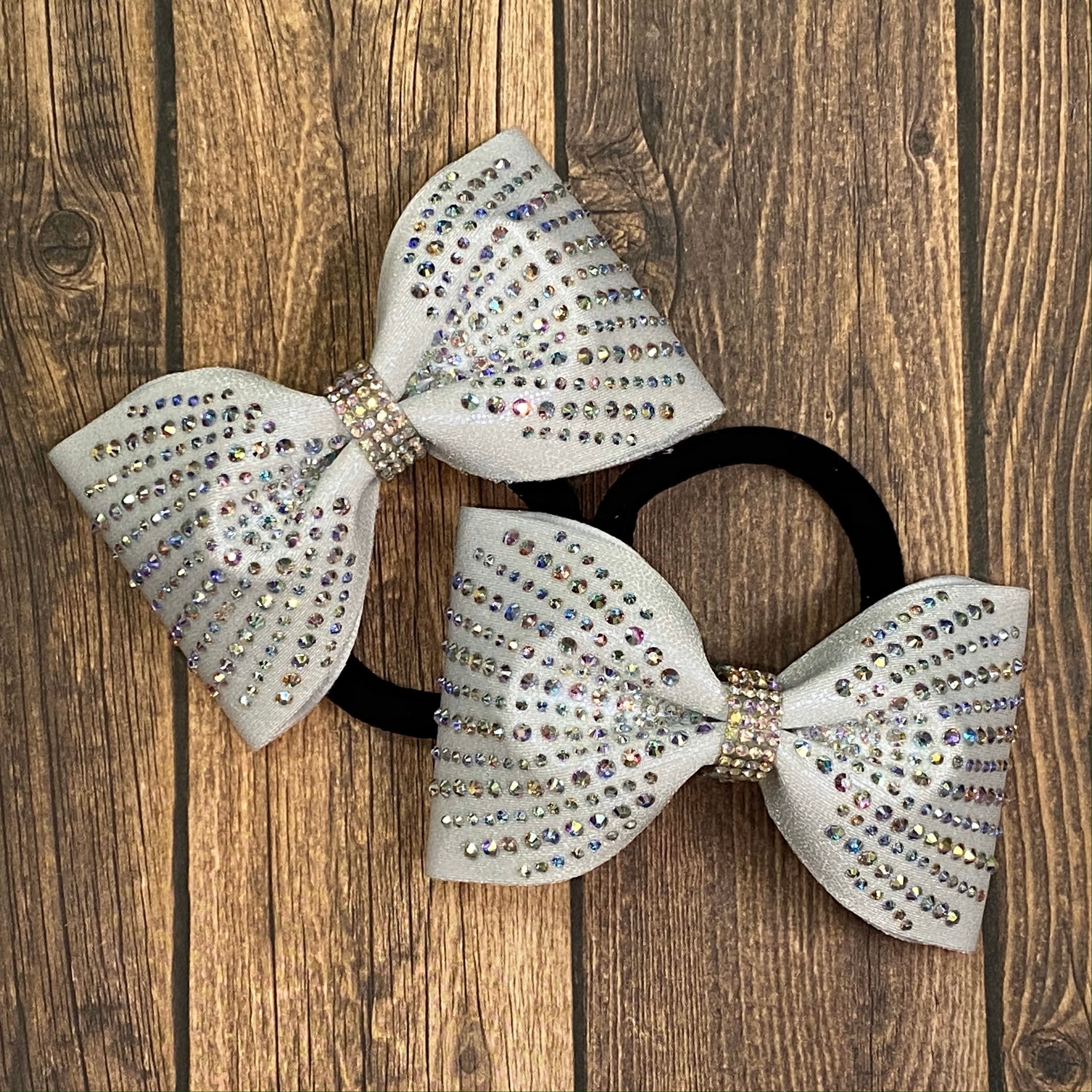 Clear Rhinestone Button Earrings, High-quality cheerleading uniforms,  cheer shoes, cheer bows, cheer accessories, and more