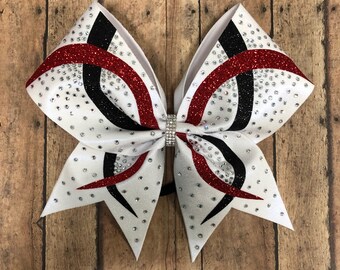 Rhinestone Cheer Bow: Competition Team Hair Bow