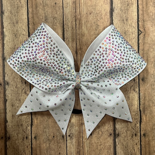 Rhinestone cheer bow, cheer bow, competition bows, team bows