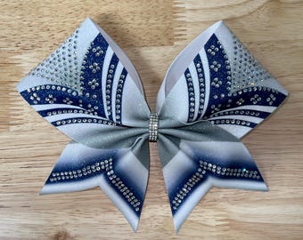 Rhinestone Cheer Bow: Glitter Team Competition Hair Bow