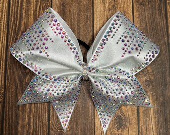 Lazo de animadora con diamantes de imitación: Lazo de competición de cristal AB para equipos