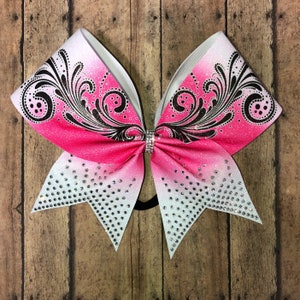 Rhinestone Cheer Bow: Competition Team Hair Bow