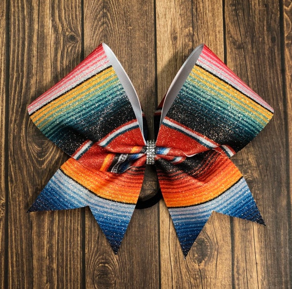 Serape cheer bow