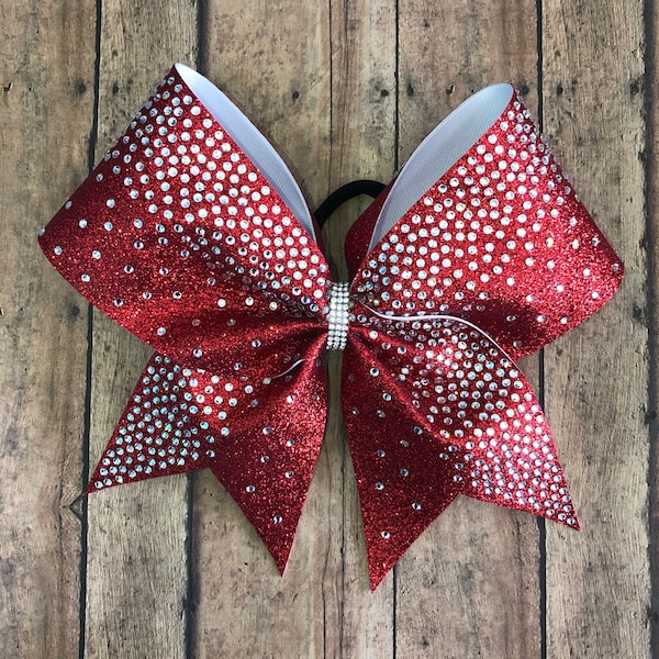 Red Cheer Ribbon Red Cheer Bow - Etsy