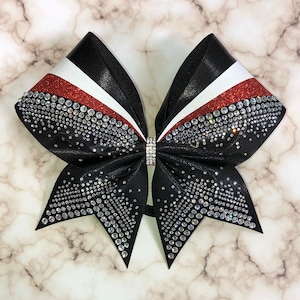 Rhinestone Cheer Bow: Competition Team Hair Bow