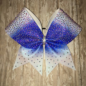 Rhinestone Ombre Cheer Bow: Competition Team Hair Bow