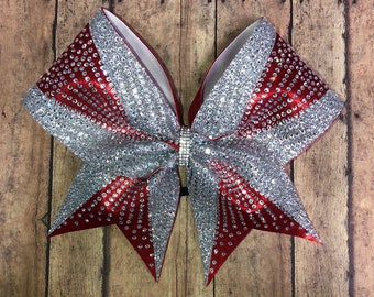 Rhinestone Cheer Bow: Competition Team Hair Bow