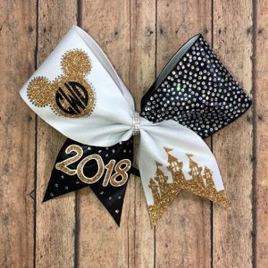 Nationals cheer bow, cheer bows, competition bows, mickey bows, rhinestone bows