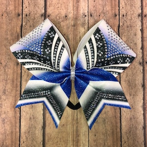 Rhinestone Cheer Bow: Glitter Team Competition Hair Bow