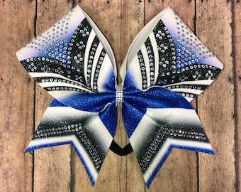 Rhinestone Cheer Bow: Glitter Team Competition Hair Bow
