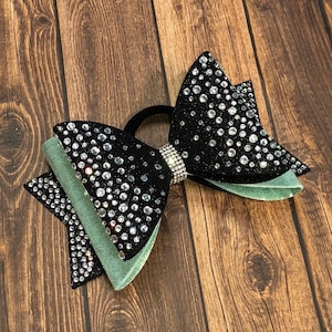 Rhinestone cheer bow, cheer bow, competition bows, team bows