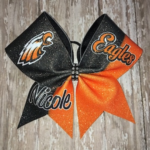 Custom School Cheer Bow: Team Spirit Hair Bow