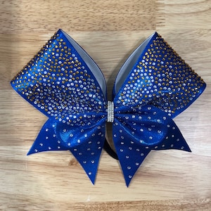 Rhinestone Cheer Bow: Ombre Competition Team Hair Bow