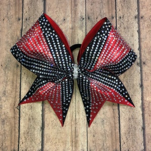 Rhinestone cheer bow, cheer bow, competition bows, team bows