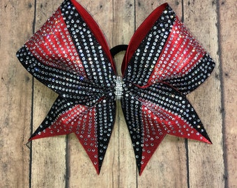 Rhinestone Cheer Bow: Competition Team Hair Bow