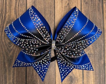 Rhinestone Cheer Bow: Ombré Competition Hair Bow