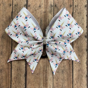 Unicorn cheer bow