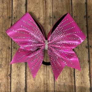 Rhinestone Cheer Bow: Competition Team Hair Bow