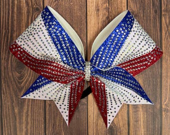 Rhinestone Cheer Bow