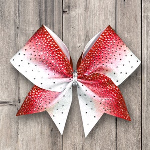 Ombré Rhinestone Cheer Bow: Competition Team Hair Bow