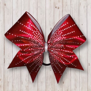 Rhinestone cheer bow, cheer bow, competition bows, team bows