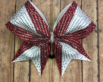 Rhinestone Cheer Bow: Competition Team Hair Bow