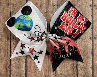 Worlds Cheer Bow: Nationals Mickey Design, 2024