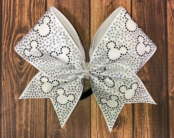 This item is no longer available for Christmas delivery - Nationals cheer bows, Summit cheer bows, Rhinestone cheer bow, Mickey cheer bow