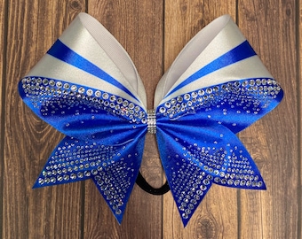 Badda Bling Rhinestone Cheer Bow: Satin Competition Team Bow
