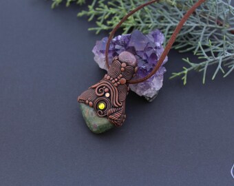 Collana con Ruby Fucsite